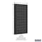 Triton Products (2) Square Hole Pegboards W/ Mounting Hardware, Epoxy 18-Gauge Steel, Black, 18" W x 36" H LB18-BK - alternate 10